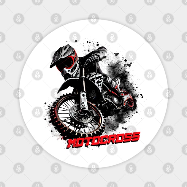 Motocross Magnet by Etopix